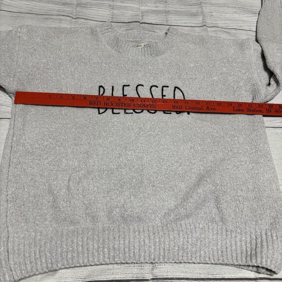 Rae Dunn Blessed Womens Size XL Lightweight Sweater - Picture 3 of 7